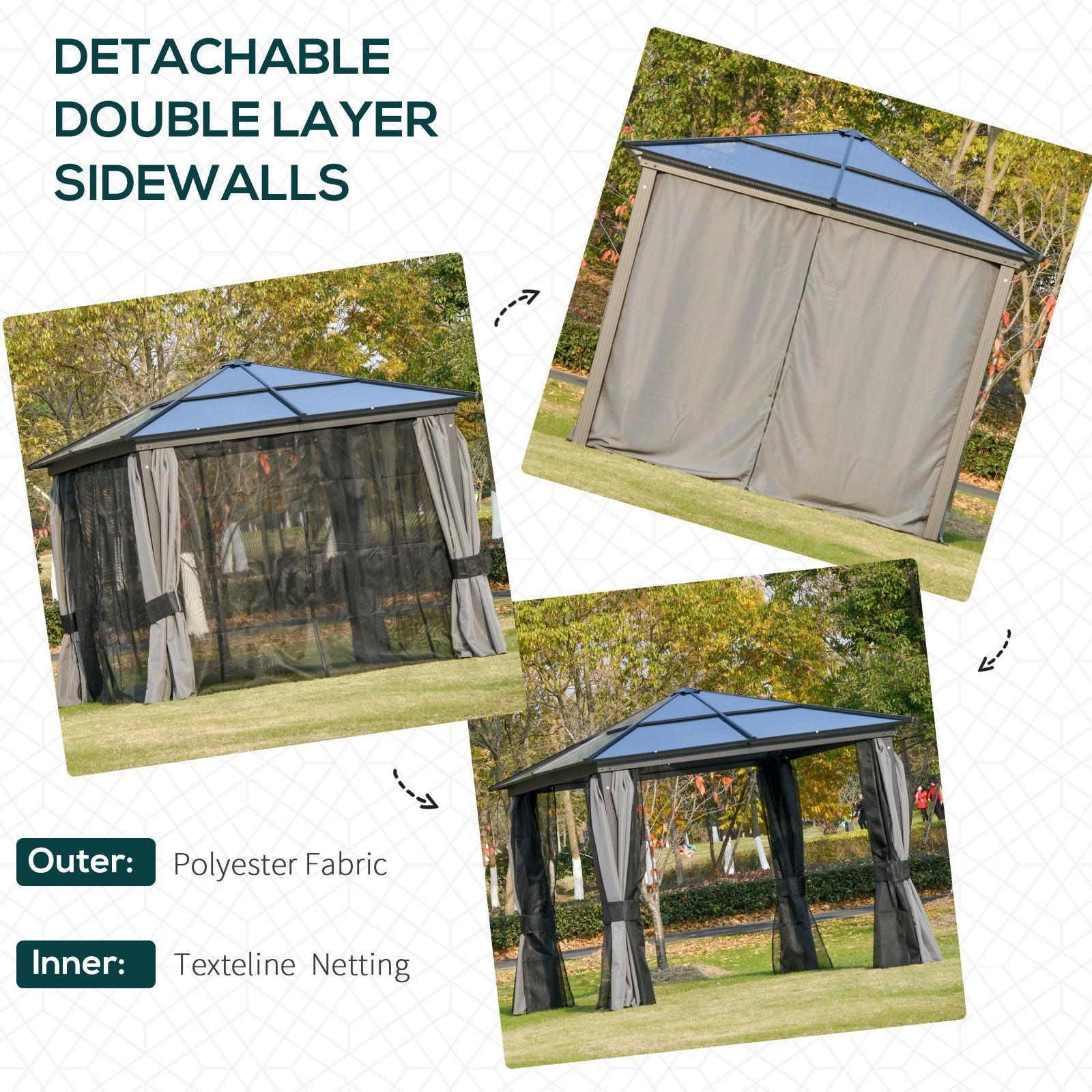 Outsunny 3.5M x 2.5M Manual Awning Canopy Sun Shade - ALL4U RETAILER LTD