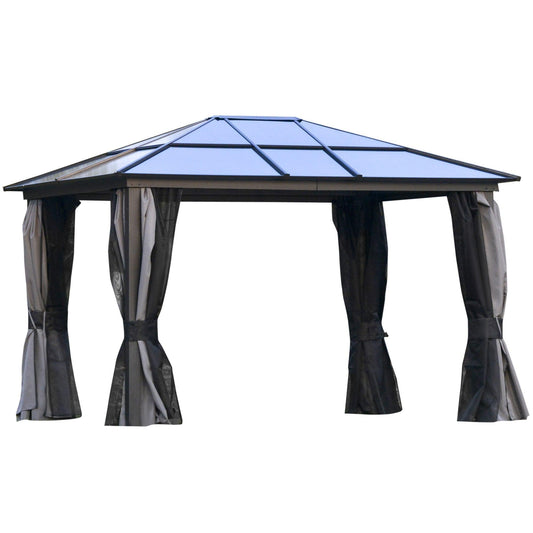 Outsunny 3.6m Hardtop Gazebo: UV-Resistant Roof - ALL4U RETAILER LTD