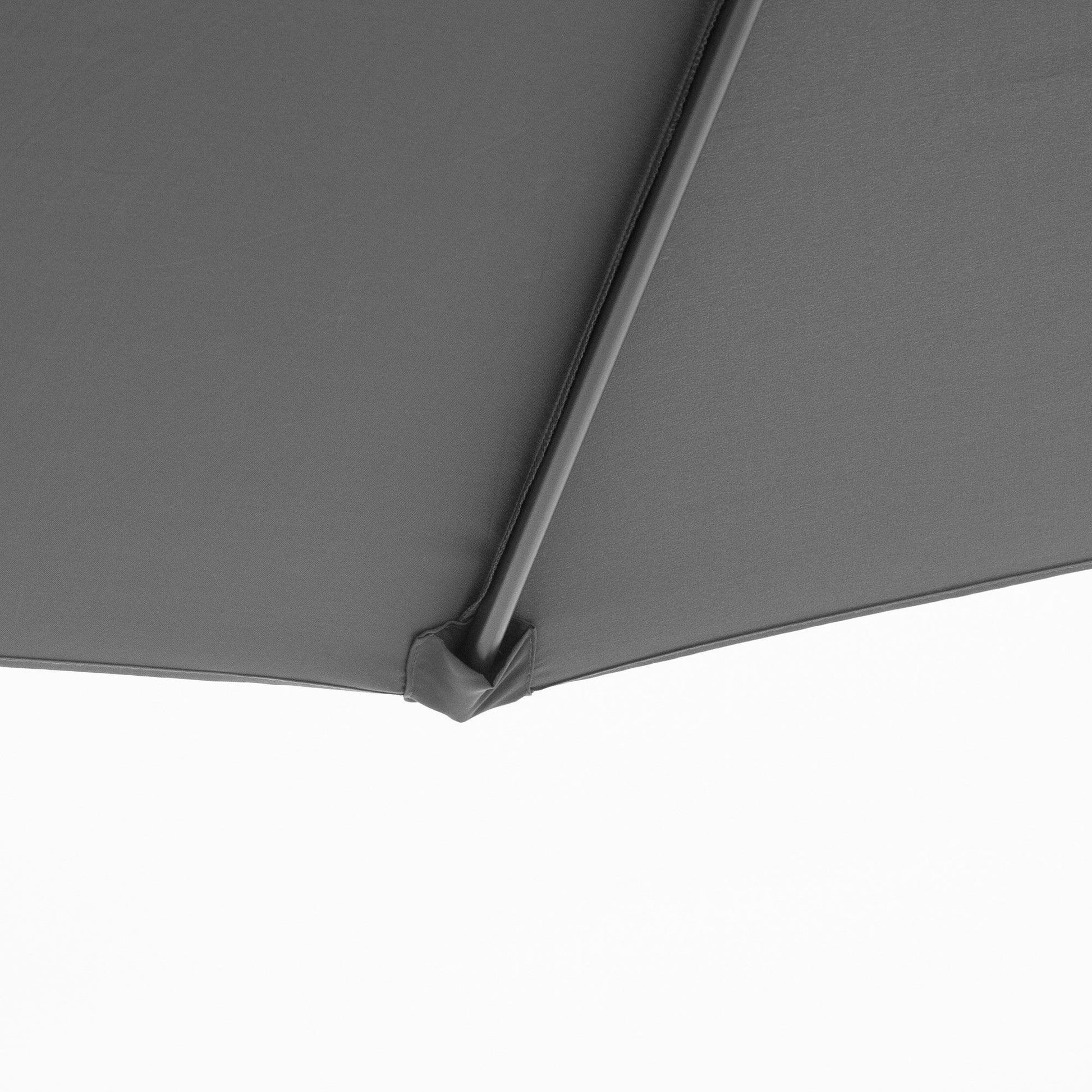 Outsunny 3m Banana Cantilever Umbrella - Grey - ALL4U RETAILER LTD