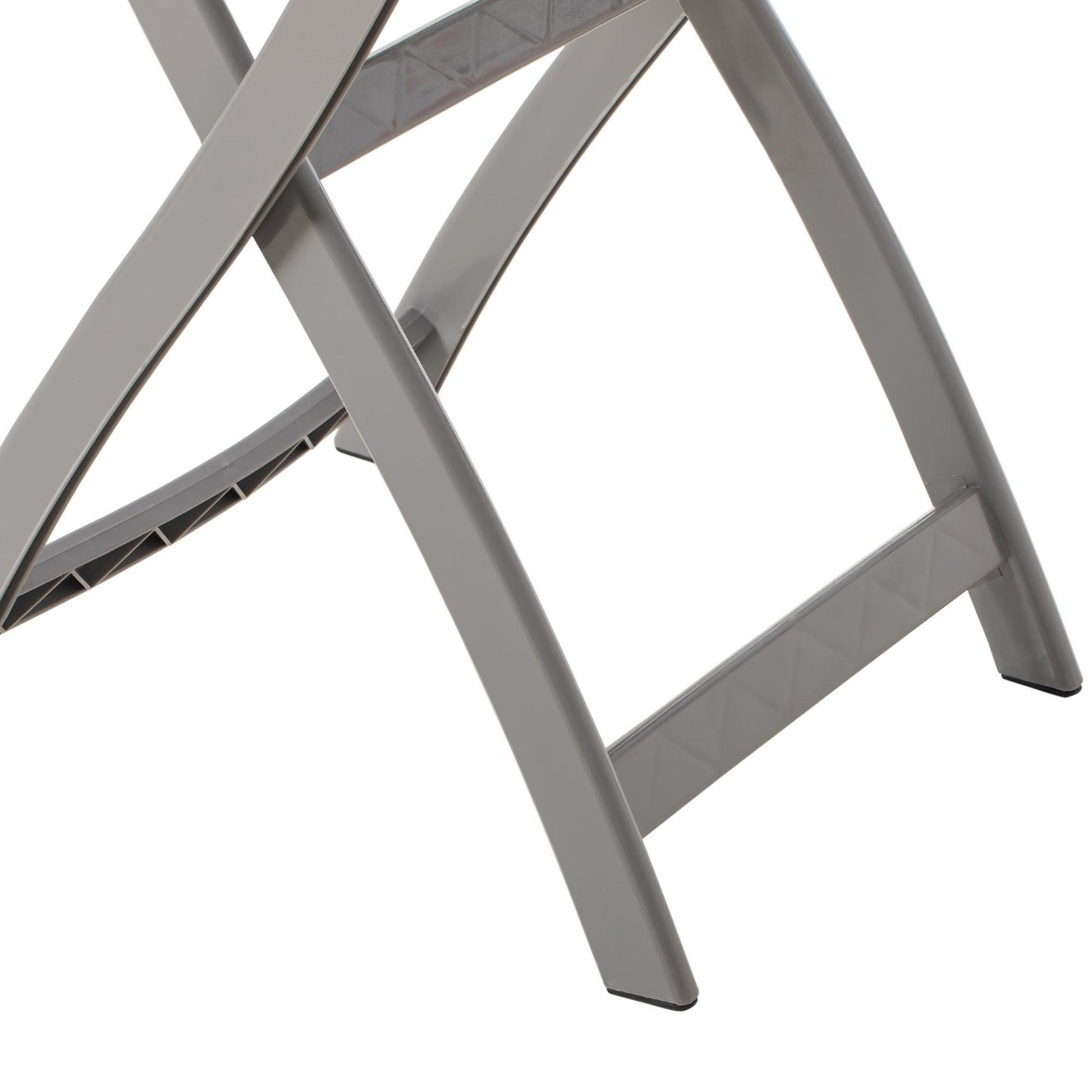 Outsunny Foldable Outsunny Grey Bistro Set: Table + Chairs - ALL4U RETAILER LTD