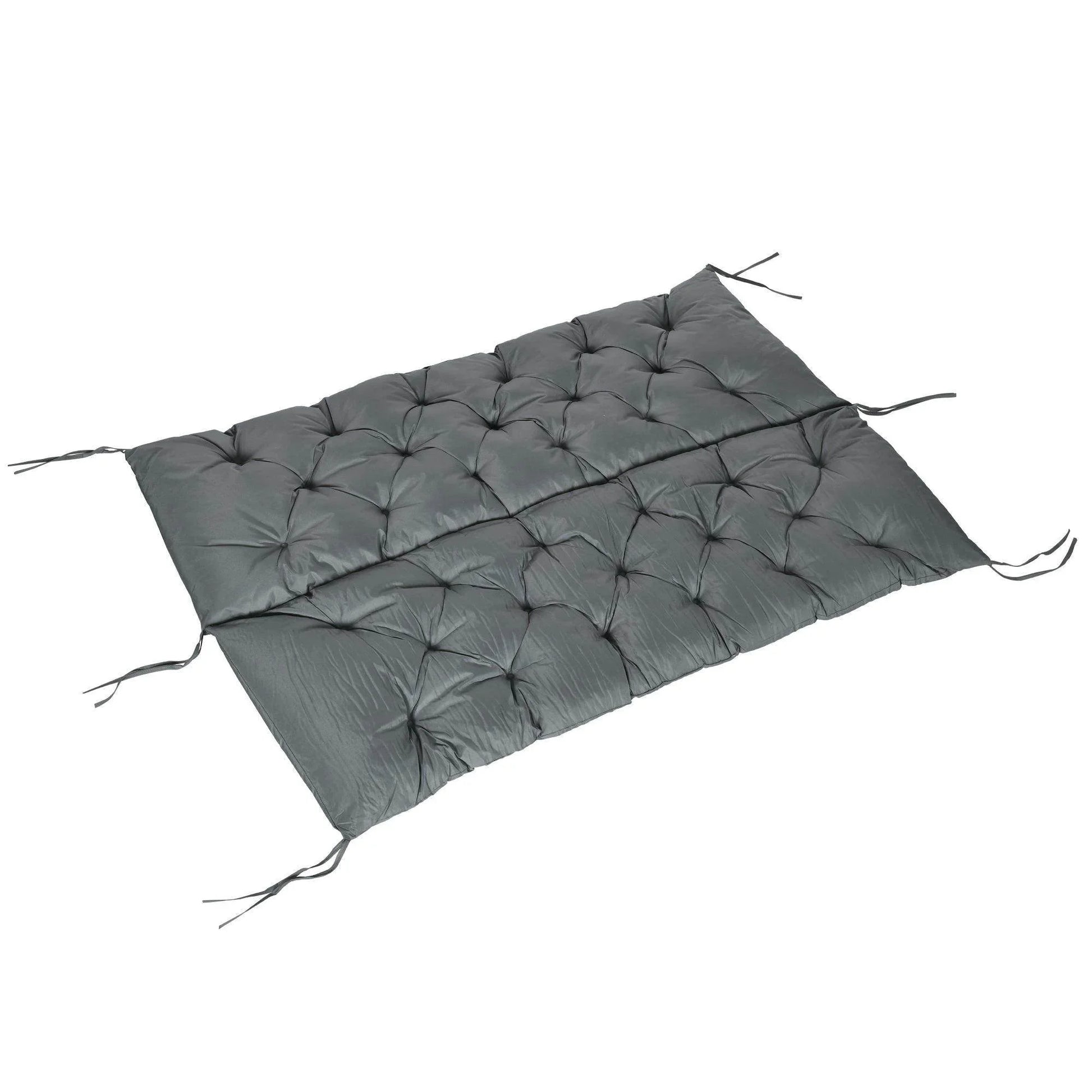 Outsunny Outdoor Bench Cushion, 150 cm, Dark Grey - ALL4U RETAILER LTD
