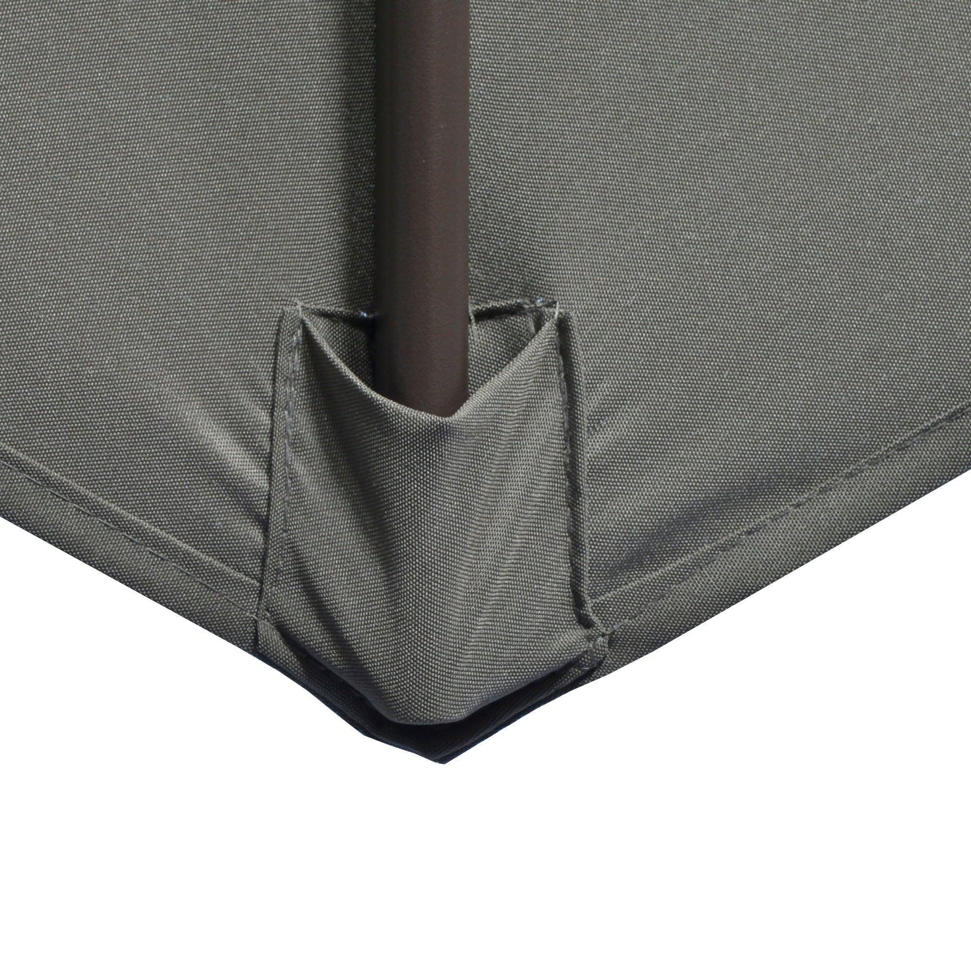 Outsunny 3m Cantilever Parasol - Dark Grey - ALL4U RETAILER LTD