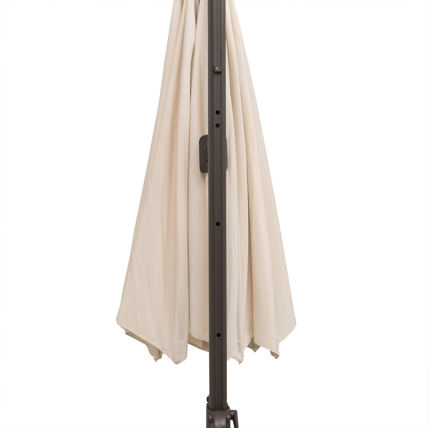 Outsunny 3M Cantilever Hanging Umbrella: Elegant Beige Shade - ALL4U RETAILER LTD