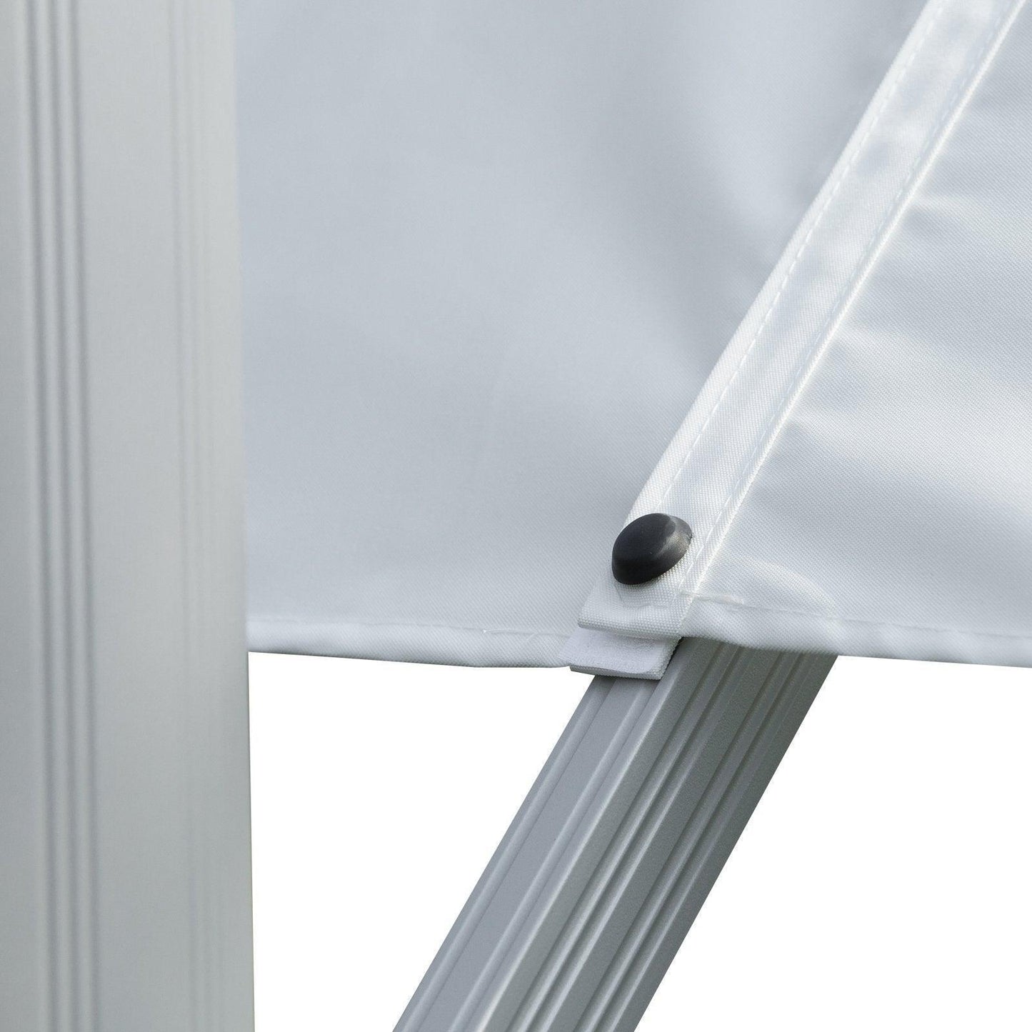 Outsunny 3m Cantilever Umbrella, 360 Rotation, White - ALL4U RETAILER LTD