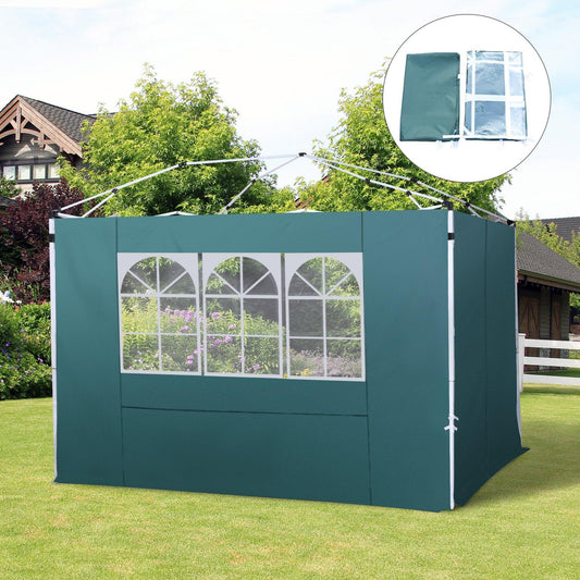 Outsunny 3m Gazebo Exchangeable Side Panel in Green - ALL4U RETAILER LTD