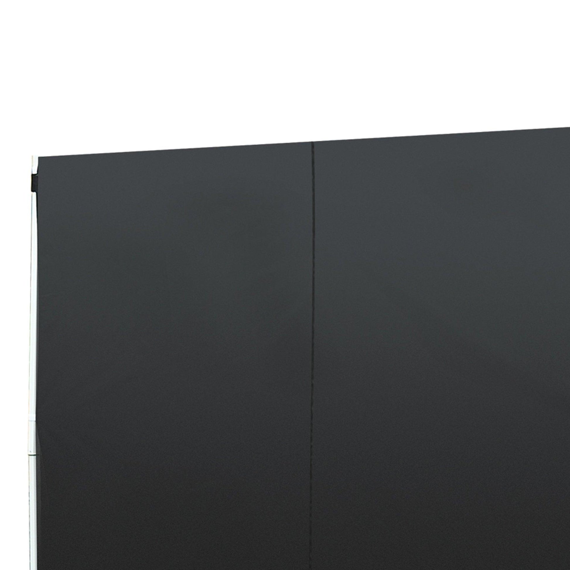 Outsunny 3m Gazebo Exchangeable Side Panels Wall in Black - ALL4U RETAILER LTD