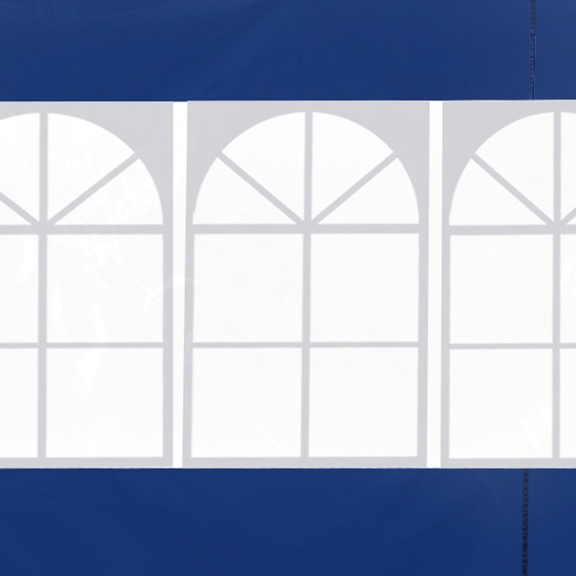 Outsunny 3m Gazebo Exchangeable Side Panels with Window in Blue - ALL4U RETAILER LTD