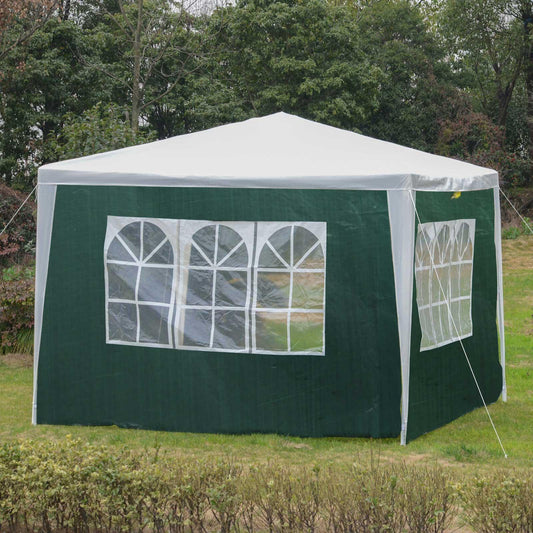 Outsunny 3M Gazebo Marquee Replacement Side Panel in Green - ALL4U RETAILER LTD