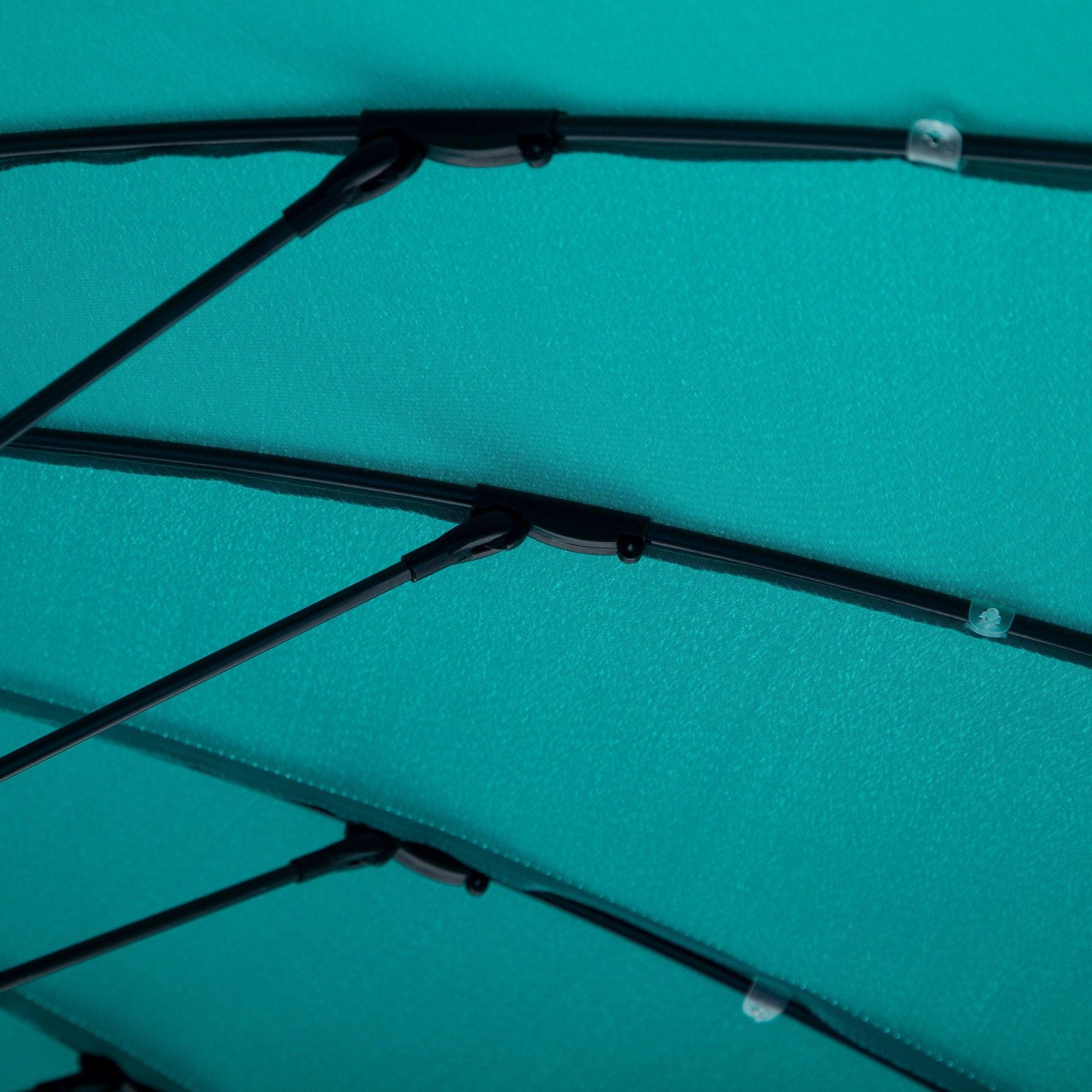 Outsunny 3m Turquoise Cantilever Umbrella - ALL4U RETAILER LTD