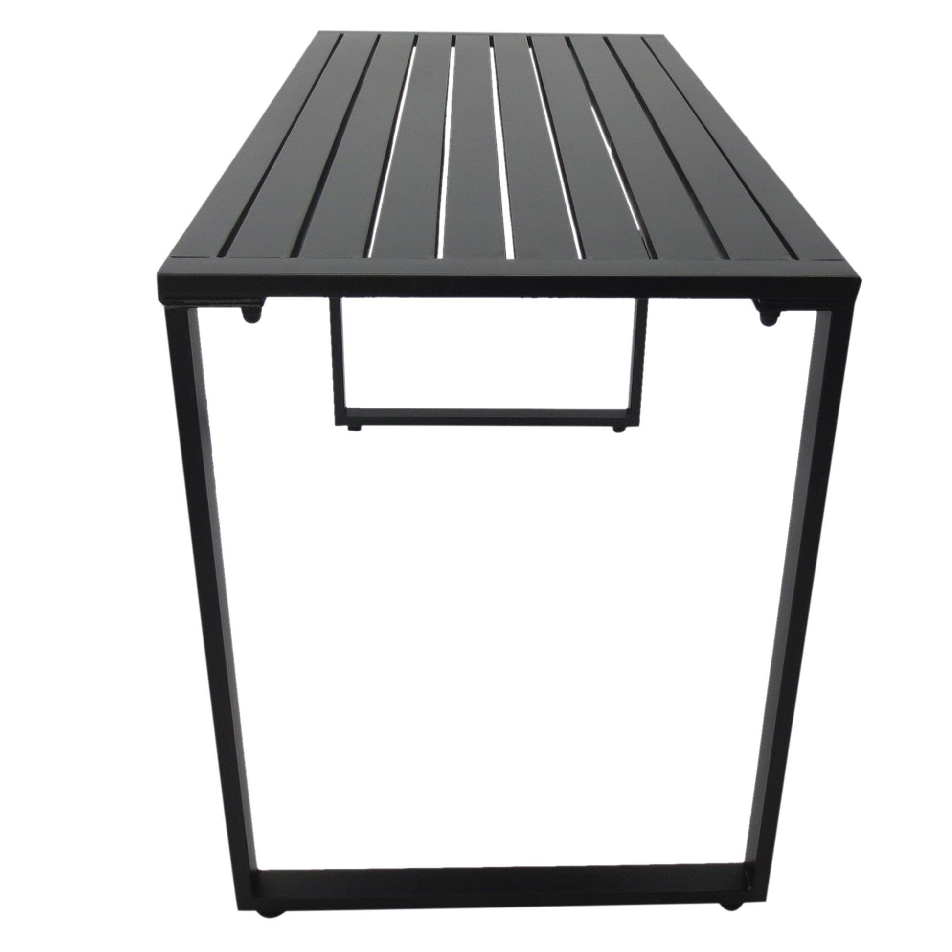 Outsunny 3Pcs Outdoor Dining Set - Sleek Metal Beer Table Set - ALL4U RETAILER LTD