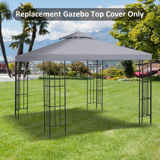 Outsunny 3x3m Gazebo Canopy - Light Grey - ALL4U RETAILER LTD