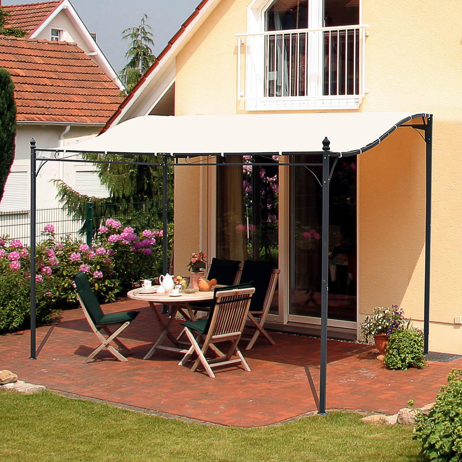 Outsunny 3x3m Pergola Gazebo: Elegant and Weather-Resistant - ALL4U RETAILER LTD