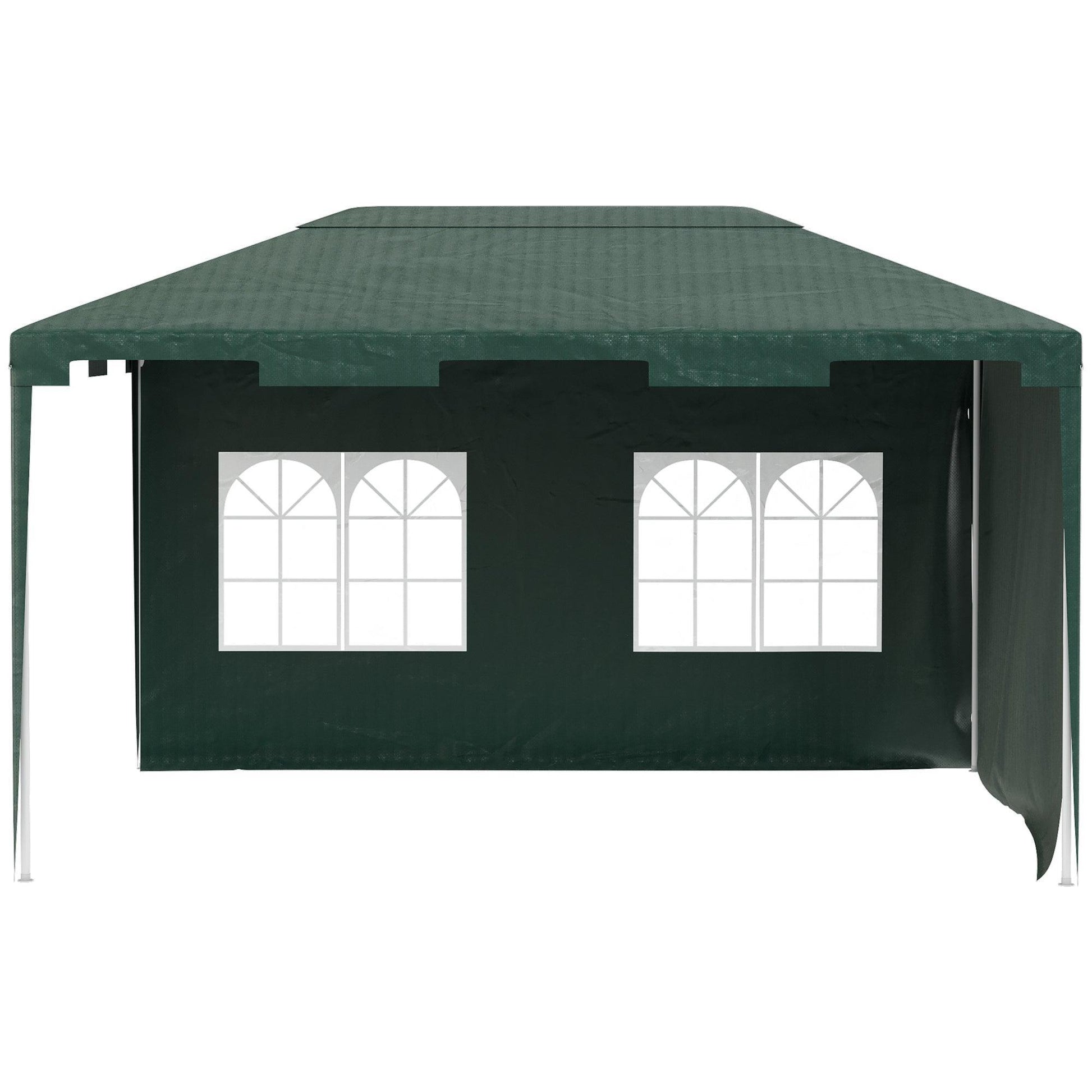 Outsunny 3x4m Garden Gazebo - Green - ALL4U RETAILER LTD