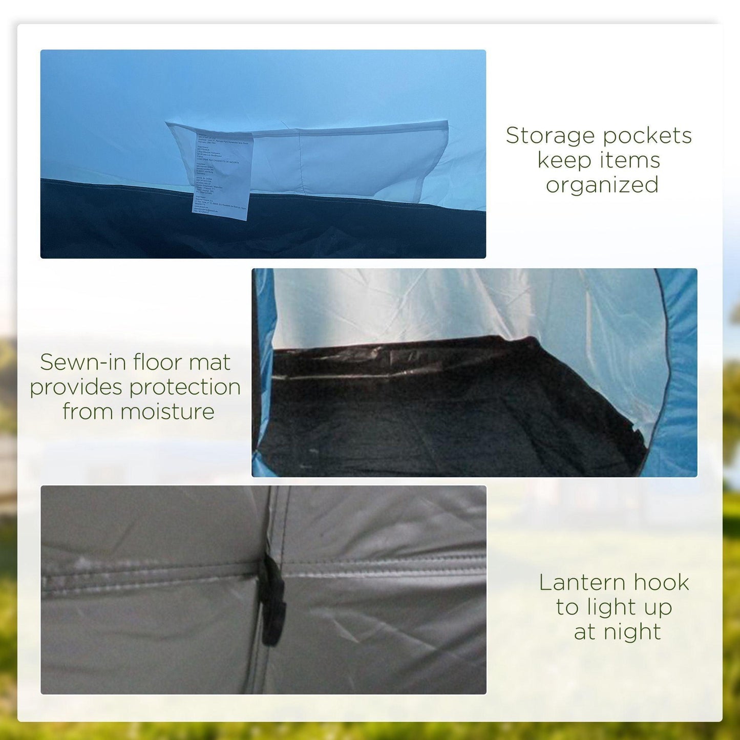 Outsunny 5-6 Man Tunnel Tent: Spacious and Secure - ALL4U RETAILER LTD
