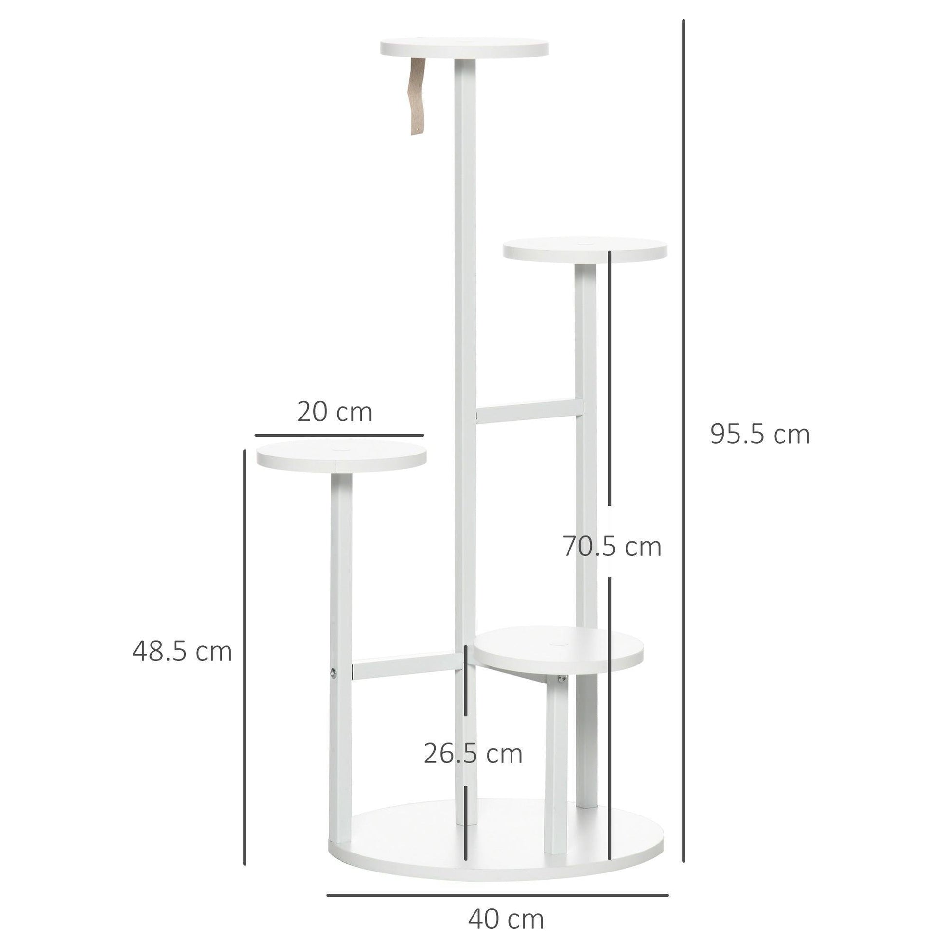 Outsunny 5-Tier Corner Plant Shelf- Indoor/Outdoor Organiser - ALL4U RETAILER LTD