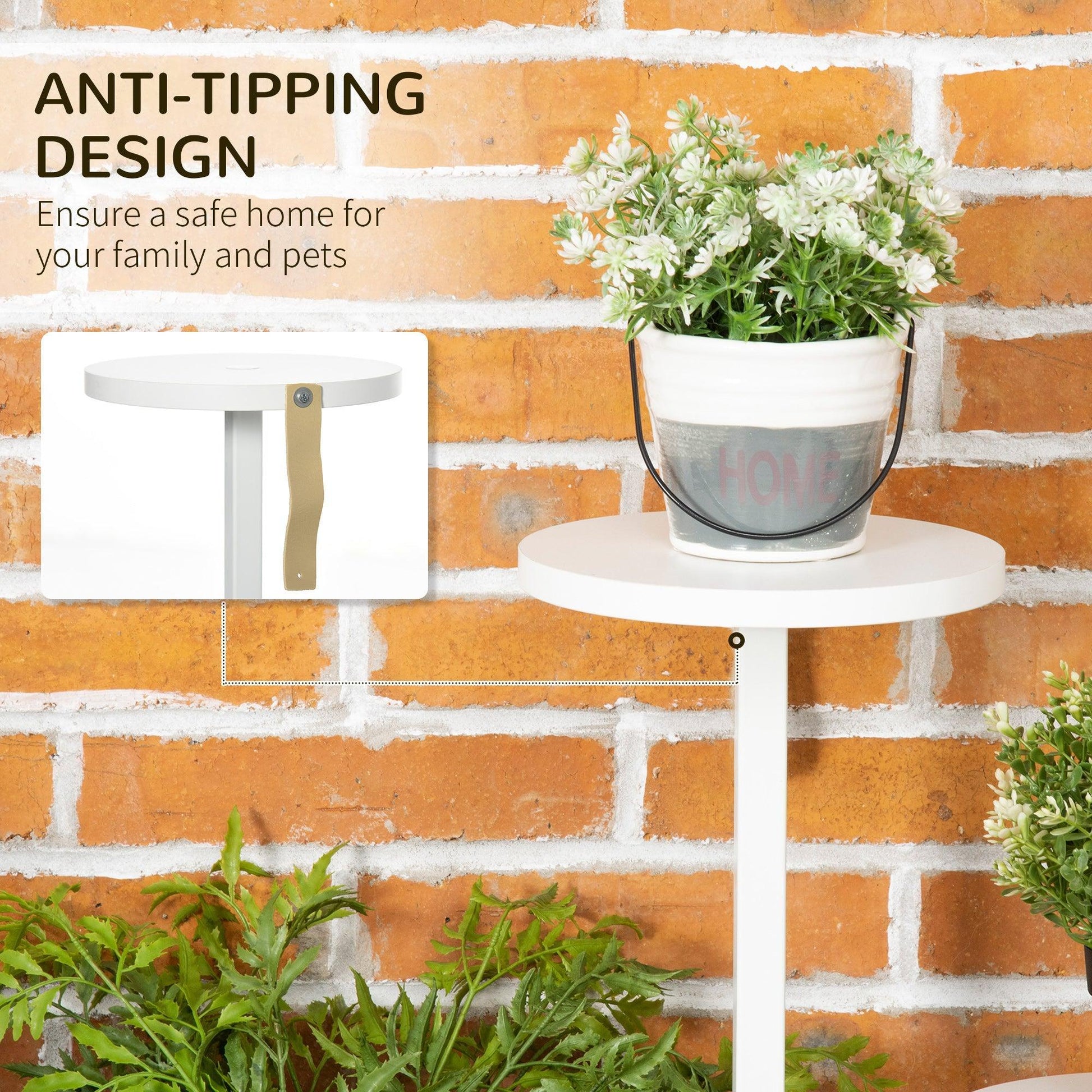 Outsunny 5-Tier Corner Plant Shelf- Indoor/Outdoor Organiser - ALL4U RETAILER LTD