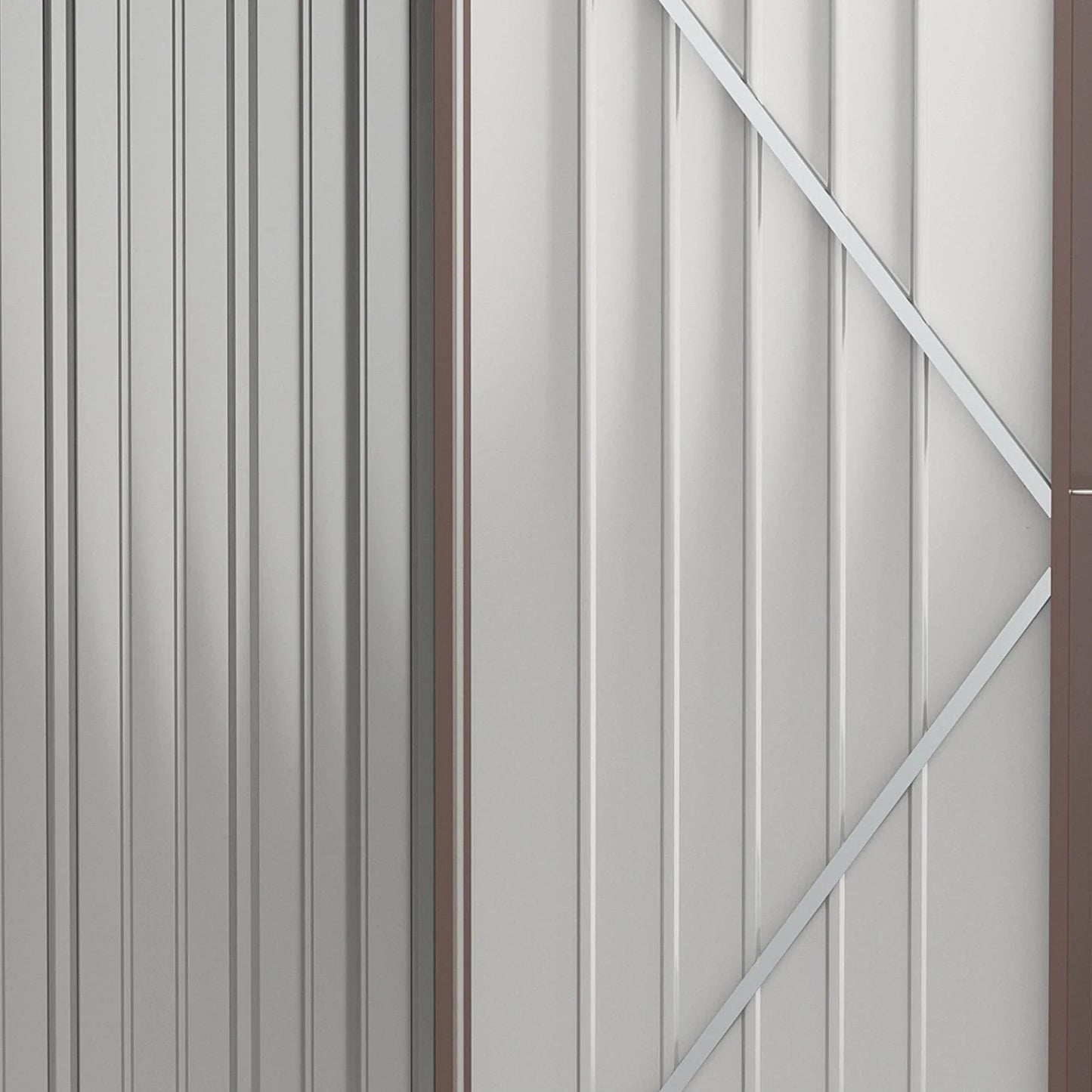 Outsunny Garden Storage Shed - Lockable Door, Brown - ALL4U RETAILER LTD