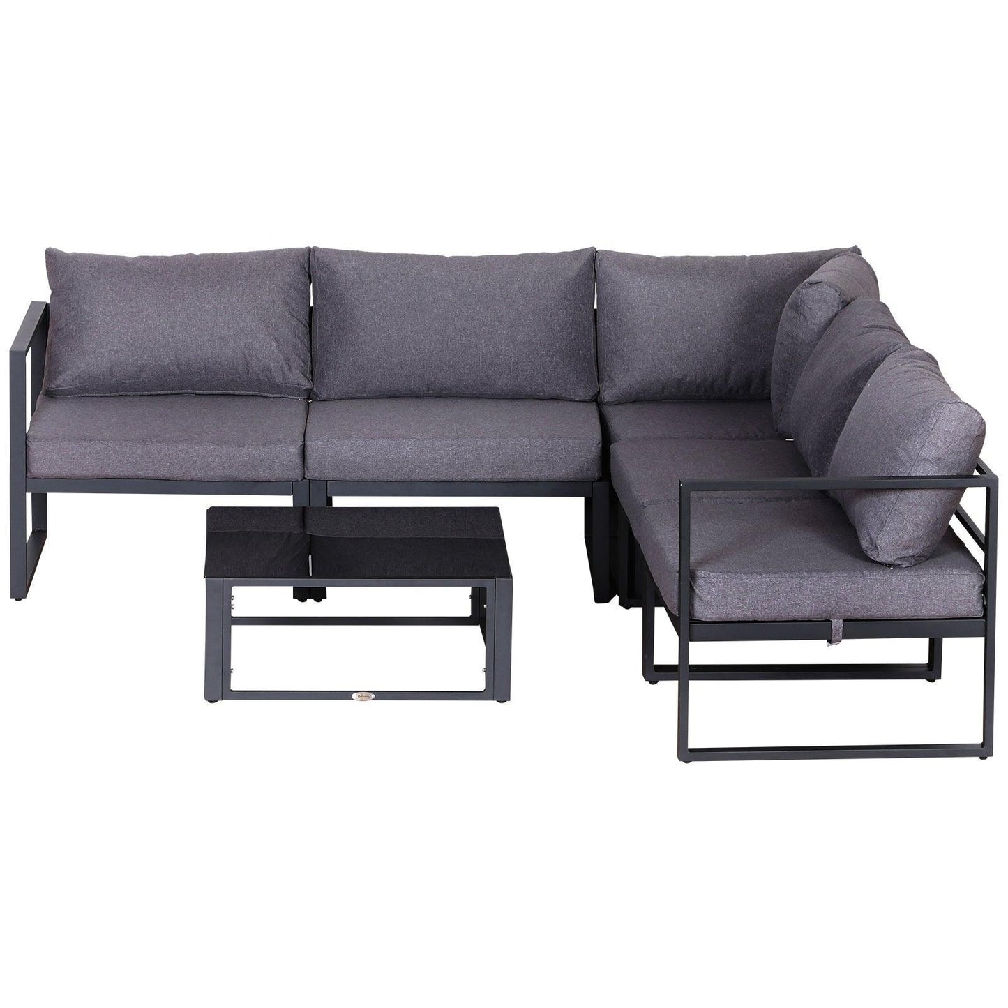 Outsunny 6-Piece Outdoor Sofa Set with Cushions - ALL4U RETAILER LTD