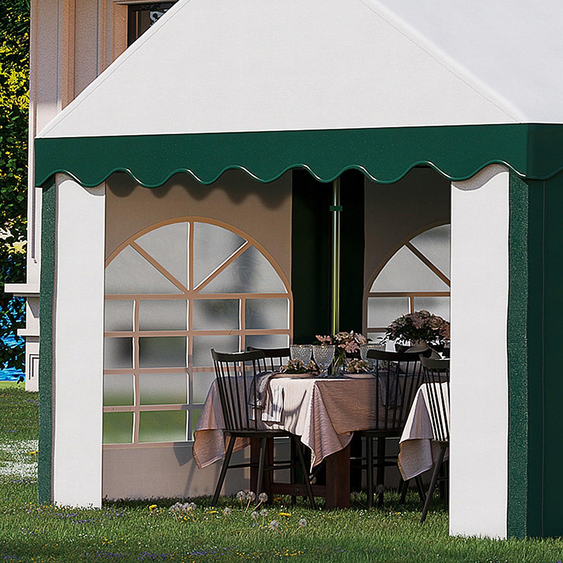 Outsunny 8x4m Party Gazebo: Spacious Marquee Tent - ALL4U RETAILER LTD