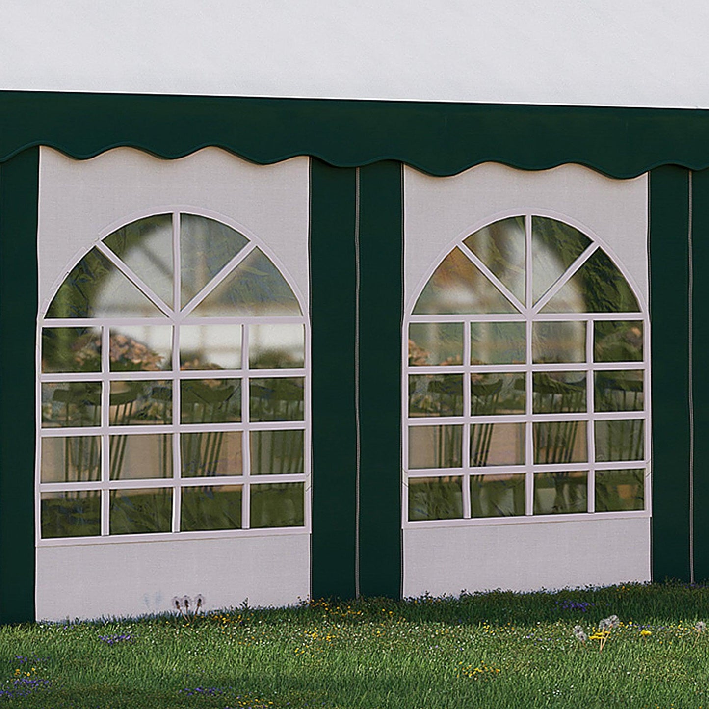 Outsunny 8x4m Party Gazebo: Spacious Marquee Tent - ALL4U RETAILER LTD