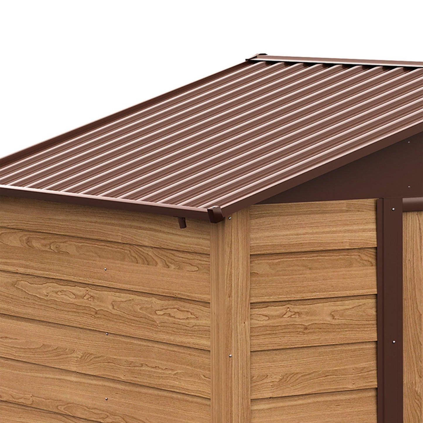 Outsunny 8x6.5ft Metal Garden Shed, Ventilated, Lockable Door - ALL4U RETAILER LTD