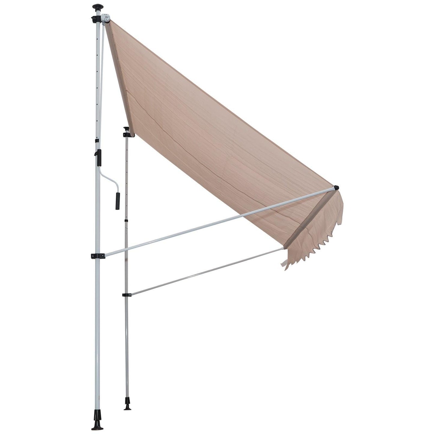 Outsunny Adjustable Garden Patio Awning in Beige - ALL4U RETAILER LTD