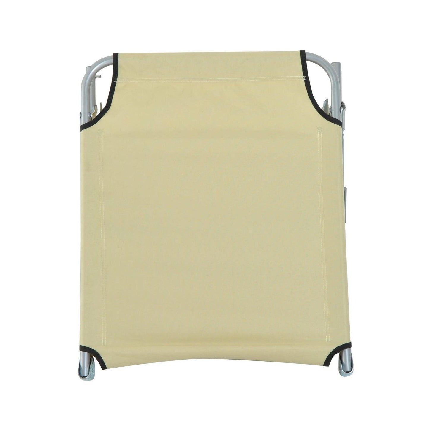 Outsunny Adjustable Lounger, Beige Oxford Cloth - ALL4U RETAILER LTD