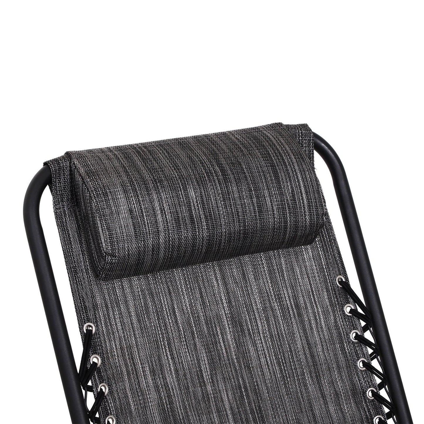 Outsunny Adjustable Rocker - Grey - ALL4U RETAILER LTD