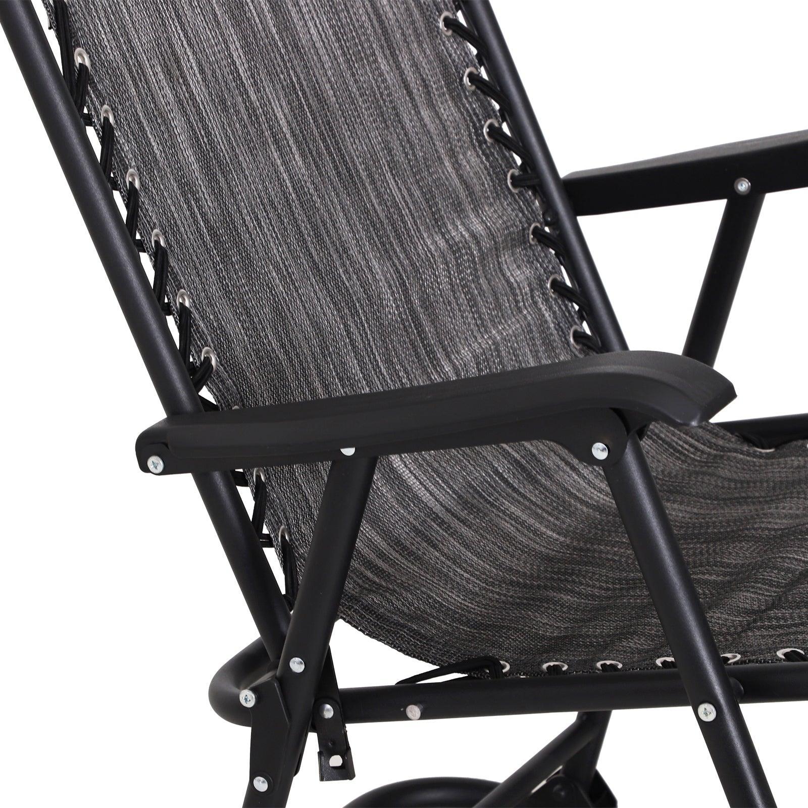 Outsunny Adjustable Rocker - Grey - ALL4U RETAILER LTD