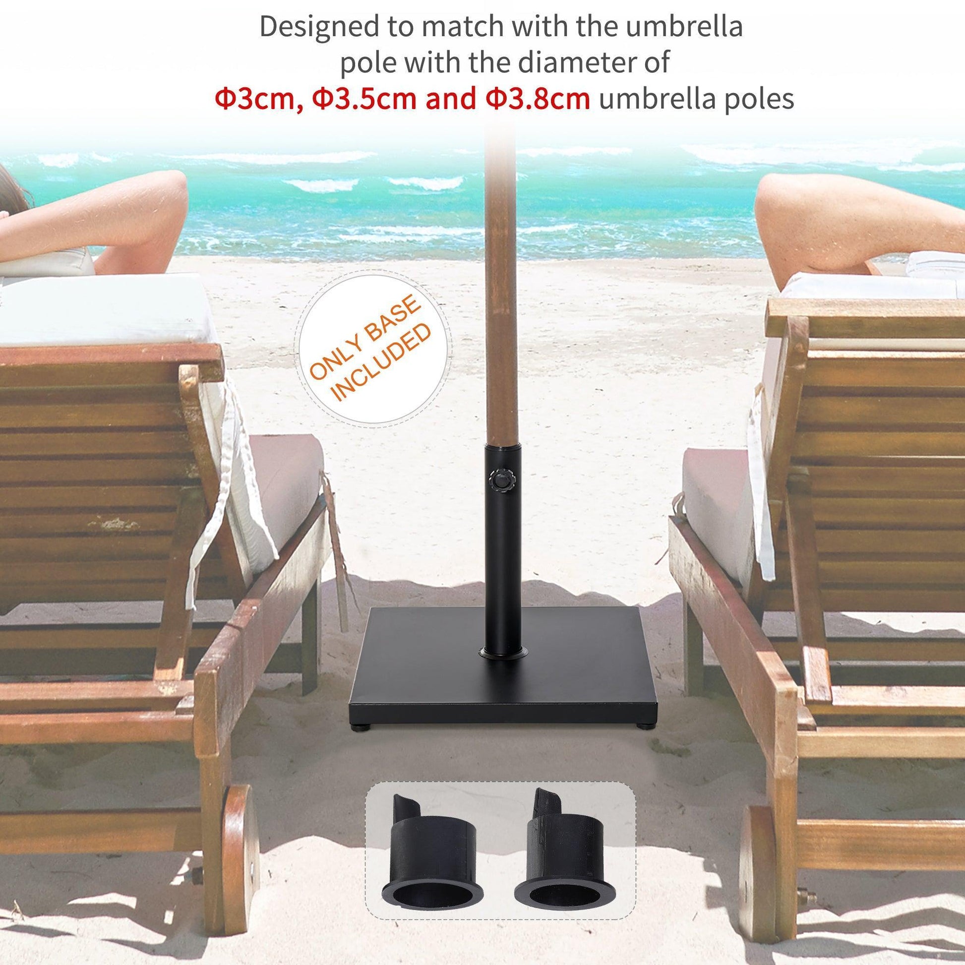 Outsunny Adjustable Umbrella Stand Base - ALL4U RETAILER LTD