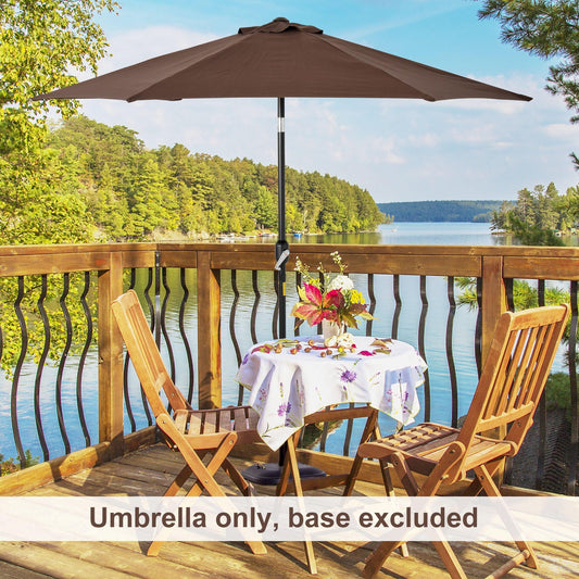 Outsunny Aluminium Patio Umbrella - Easy Tilt & Crank - ALL4U RETAILER LTD