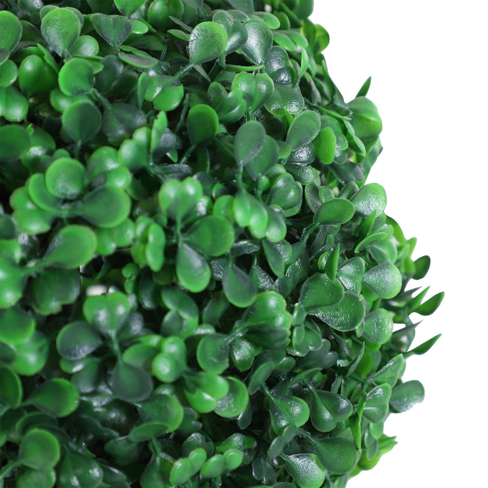 Outsunny Artificial Boxwood Ball Topiary Trees - Indoor/Outdoor Décor - ALL4U RETAILER LTD