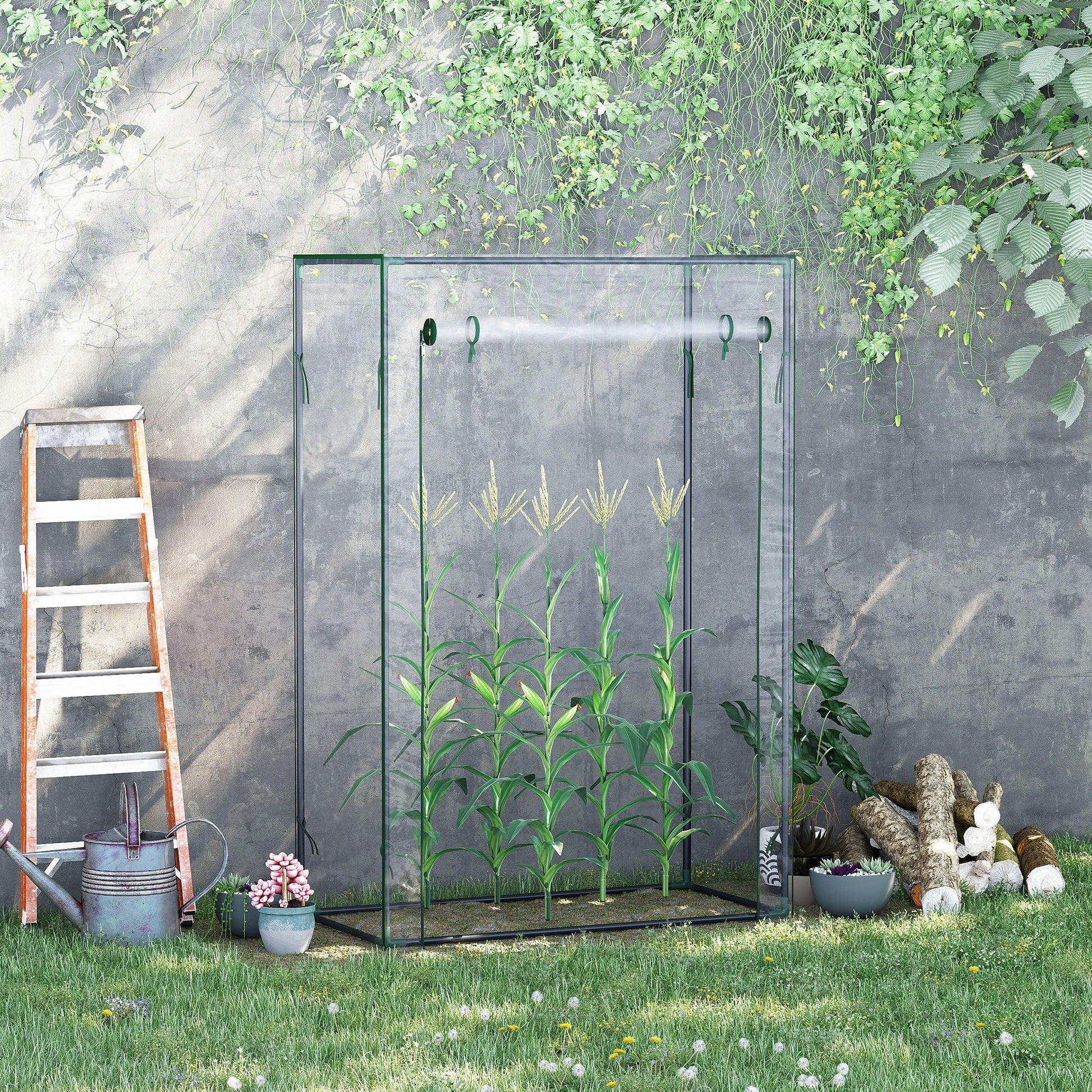 Outsunny Backyard Greenhouse - Compact and Transparent - ALL4U RETAILER LTD