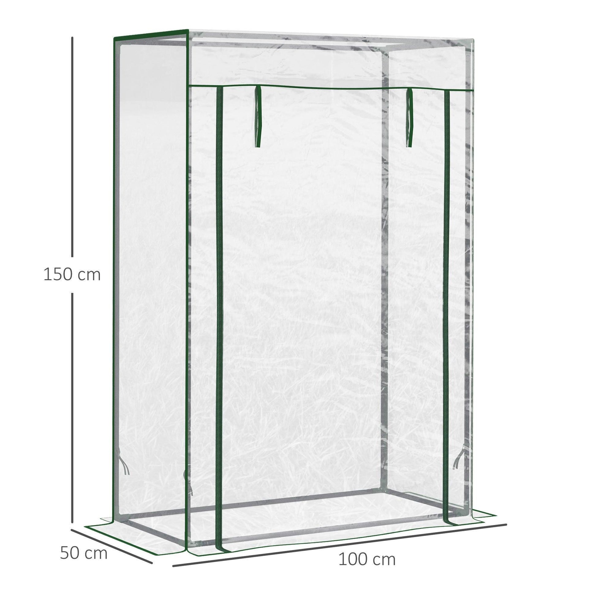 Outsunny Backyard Greenhouse - Compact and Transparent - ALL4U RETAILER LTD