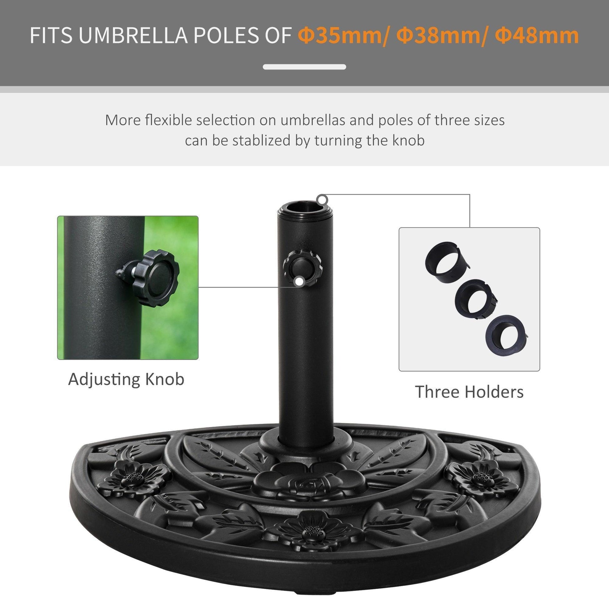 Outsunny Balcony Umbrella Stand - ALL4U RETAILER LTD