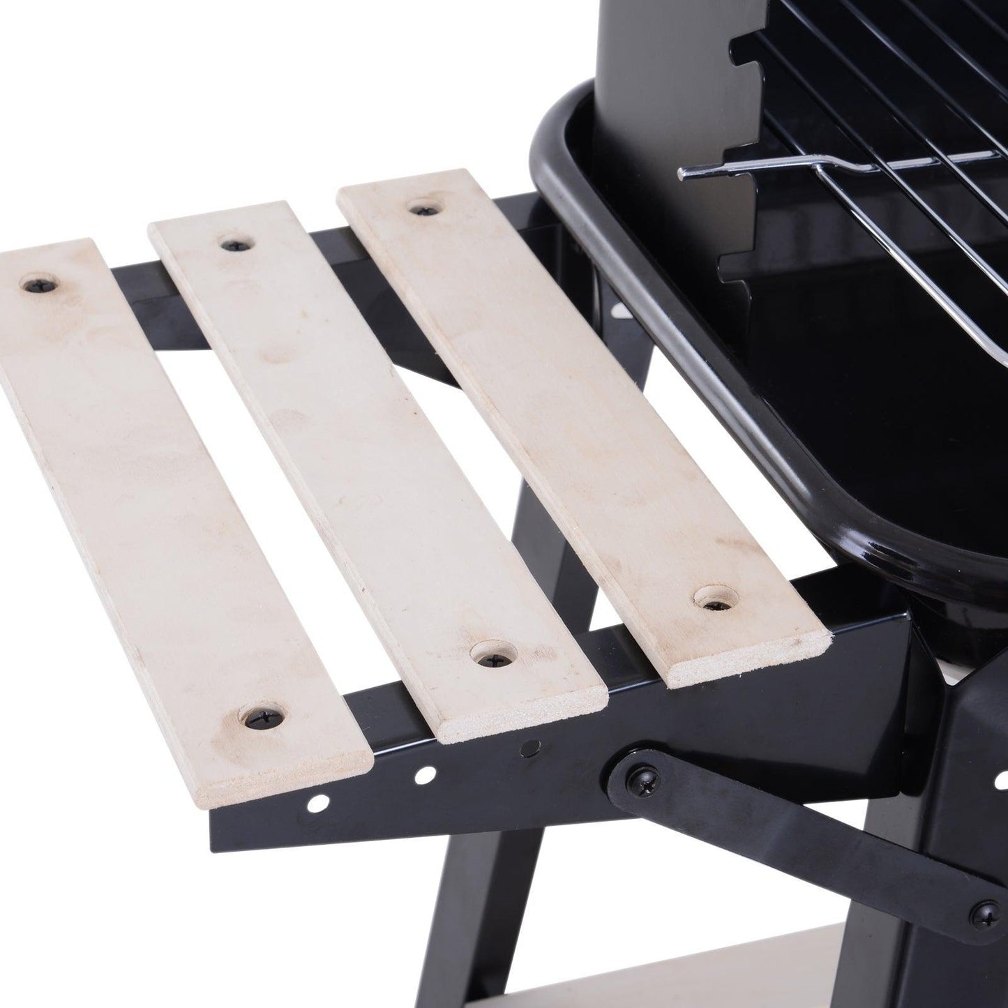 Outsunny BBQ Grill Charcoal Barbecue Smoker with Side Trays - ALL4U RETAILER LTD