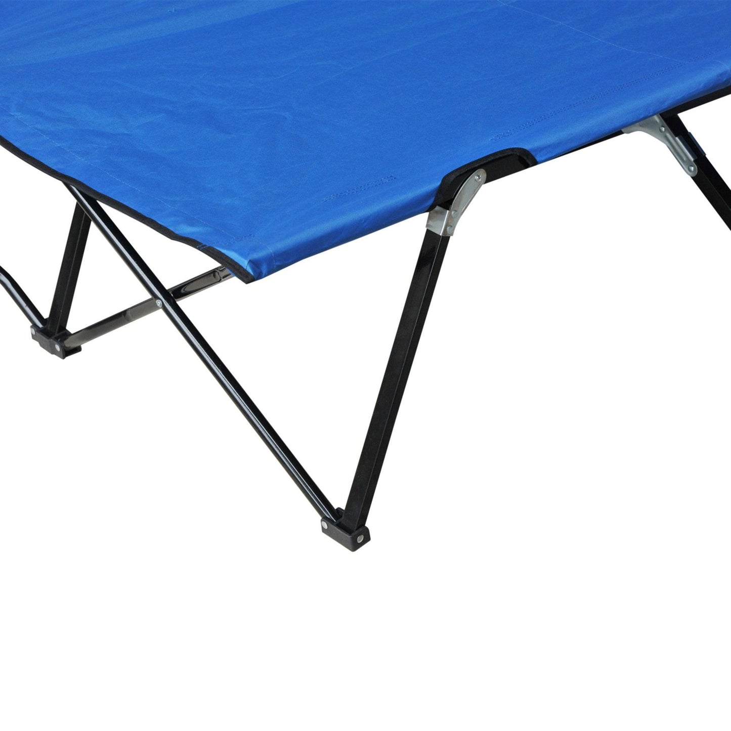 Outsunny Camping Cot: Foldable Sunbed, Super Light (Blue) - ALL4U RETAILER LTD