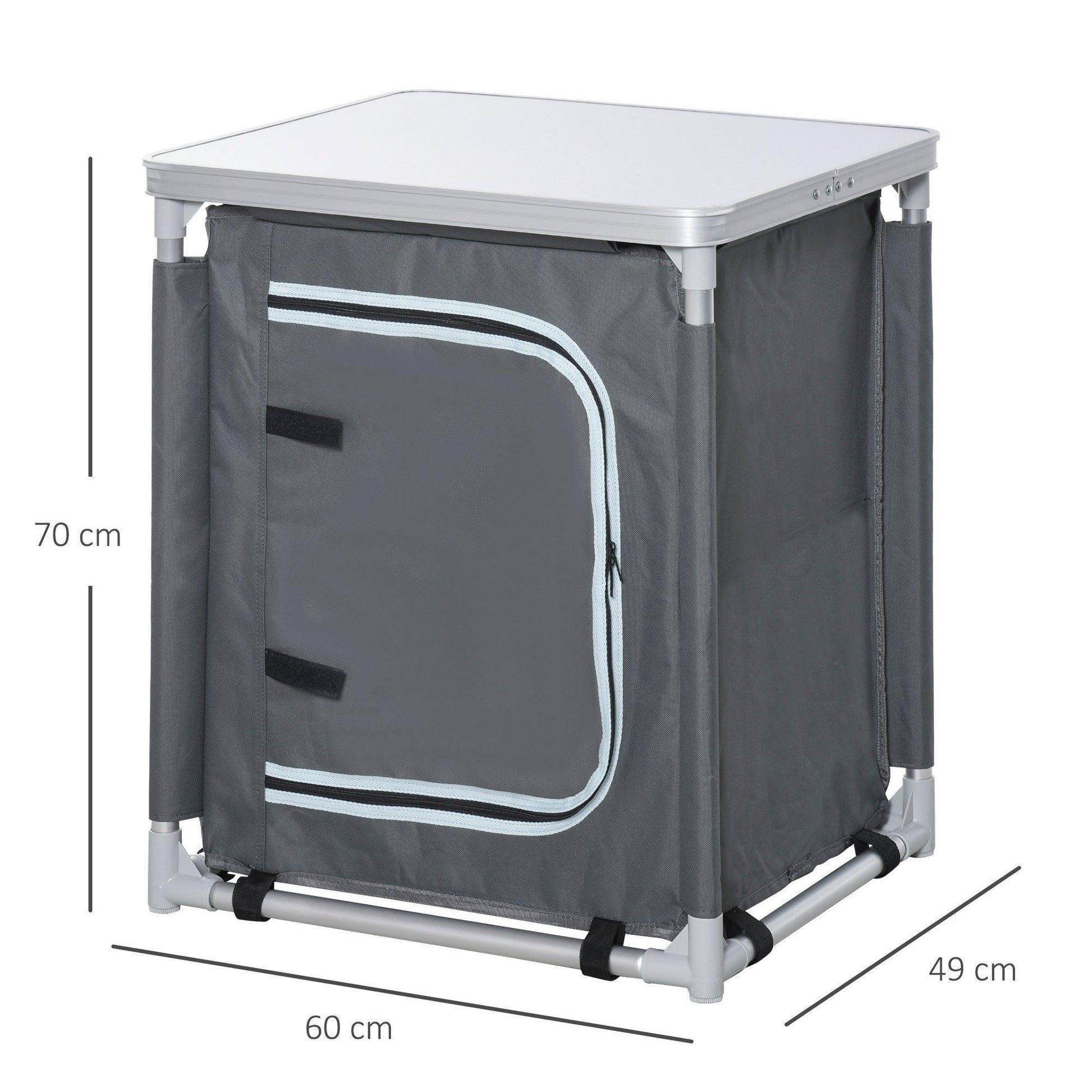 Outsunny Camping Cupboard Wardrobe: Compact & Convenient - ALL4U RETAILER LTD