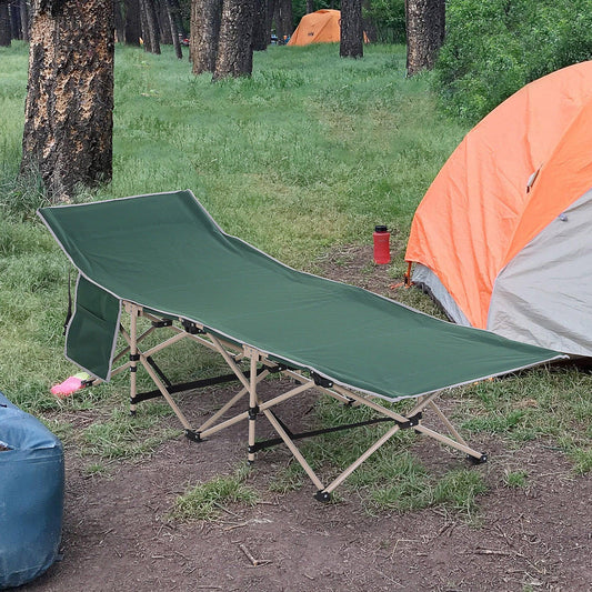 Outsunny Camping Folding Cot – Portable & Comfy - ALL4U RETAILER LTD