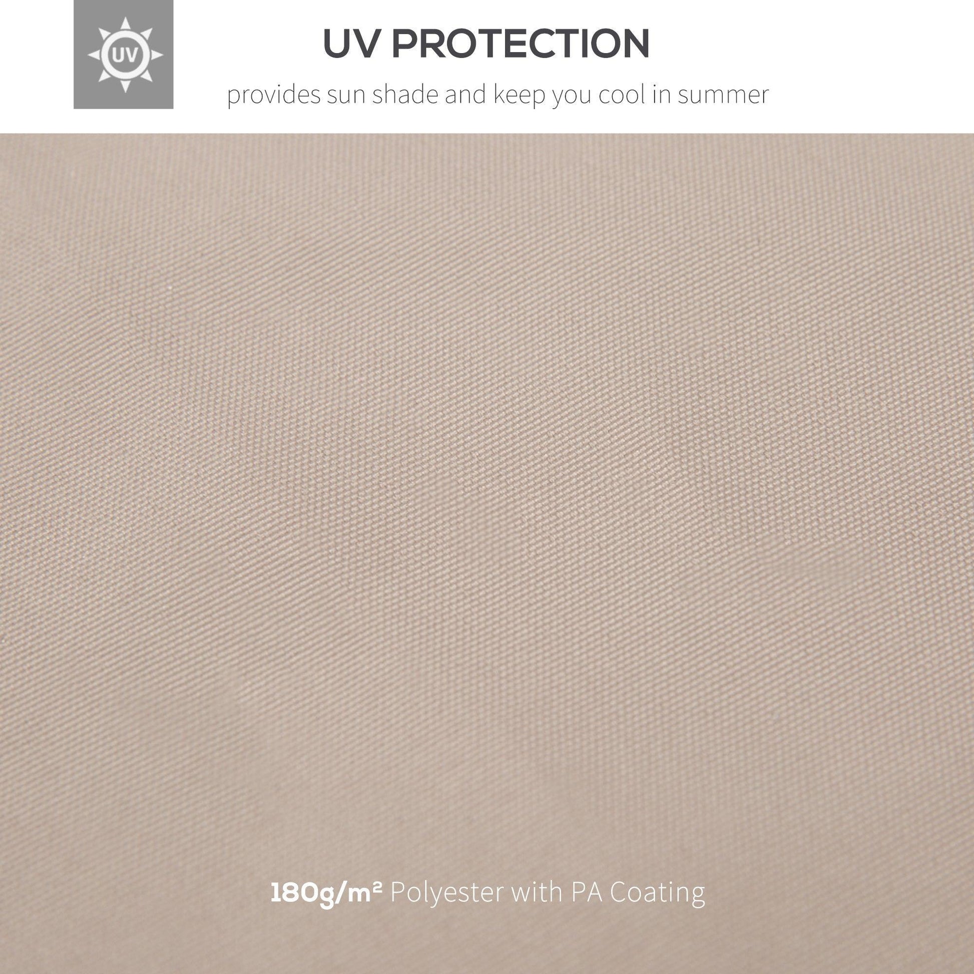 Outsunny Canopy Top Replacement - Beige (3x3m) - ALL4U RETAILER LTD