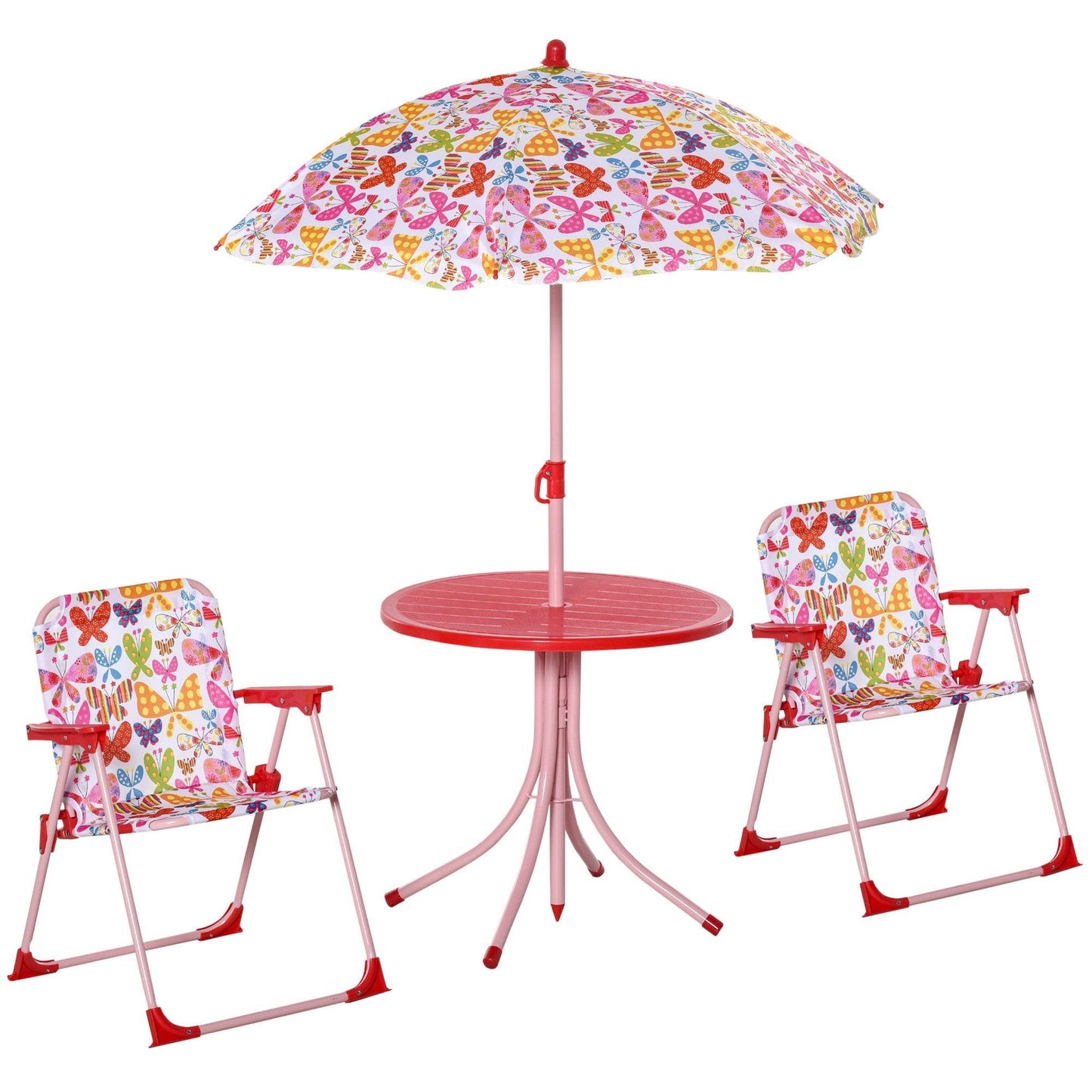 Outsunny Children's Picnic Table Set - Colorful & Foldable - ALL4U RETAILER LTD