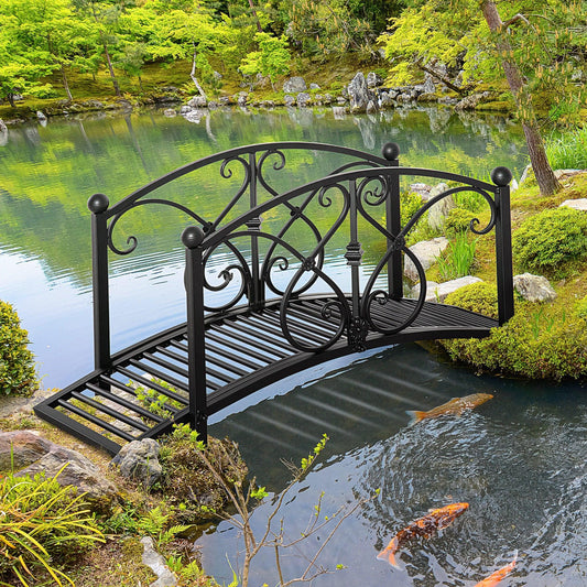 Outsunny Classic Metal Garden Bridge: Elegant and Sturdy - ALL4U RETAILER LTD