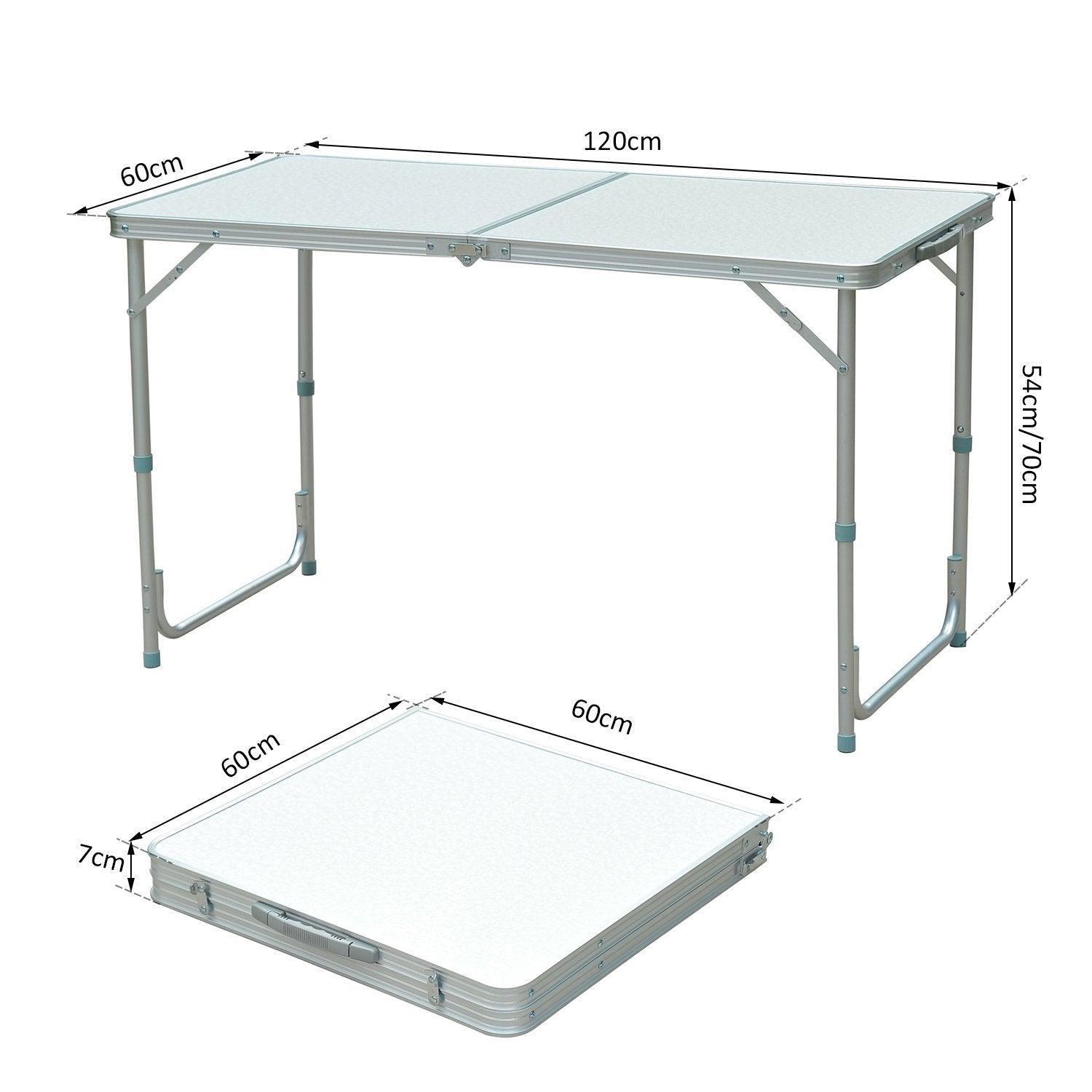 Outsunny Compact Folding BBQ Table for Outdoor Camping - ALL4U RETAILER LTD