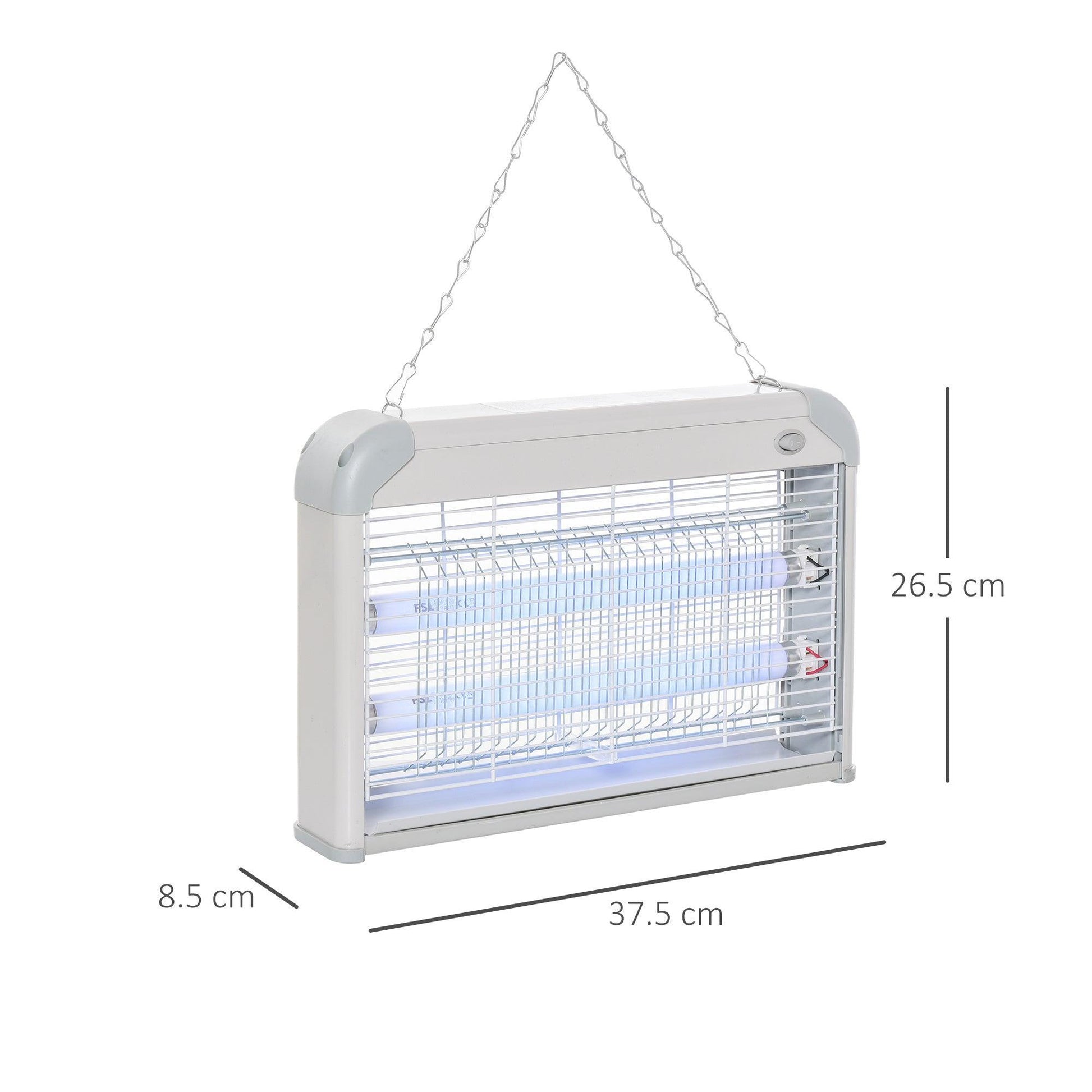 Outsunny Electric Bug Zapper - 20W Fly Mosquito Killer - ALL4U RETAILER LTD