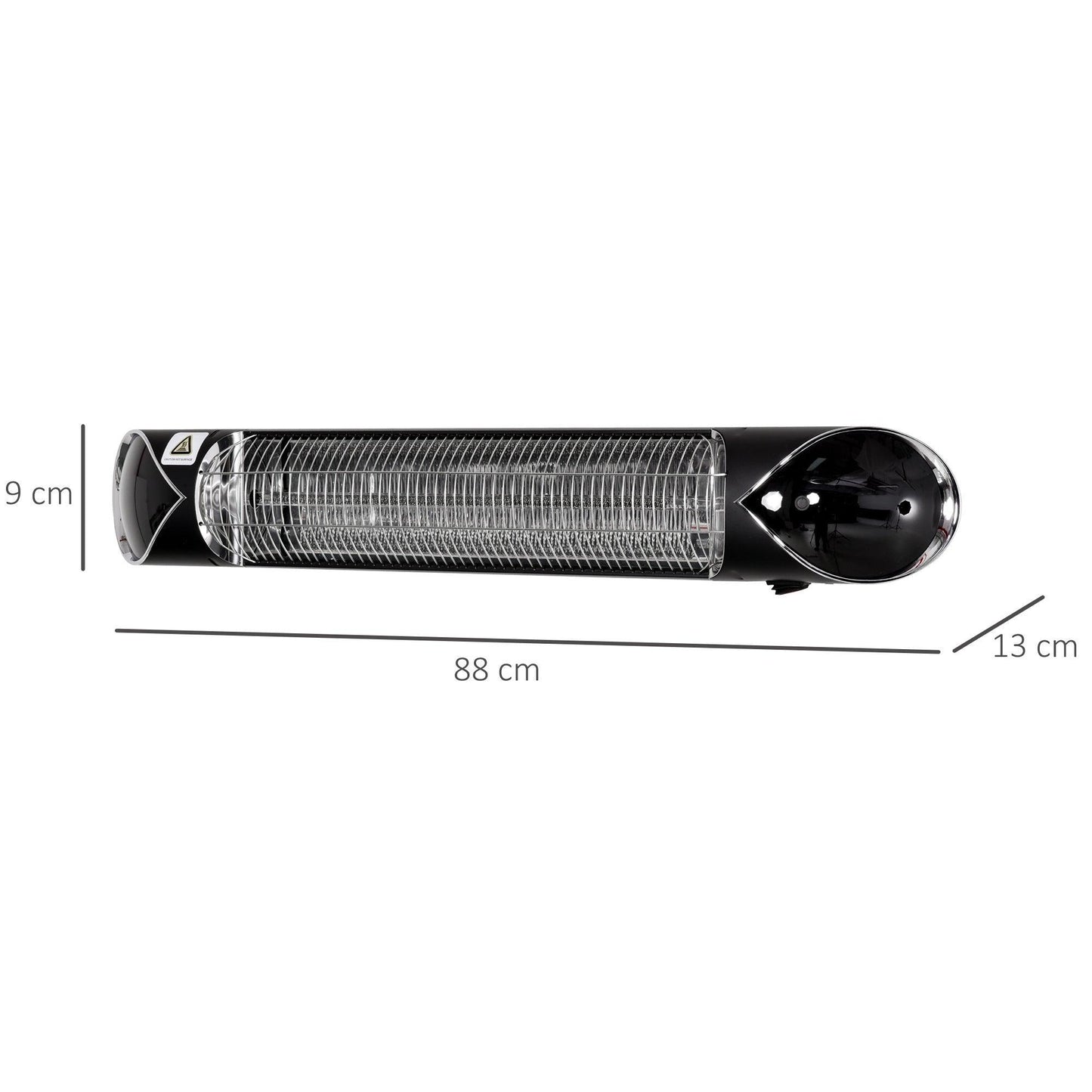 Outsunny Electric Patio Heater - Wall Mountable - ALL4U RETAILER LTD