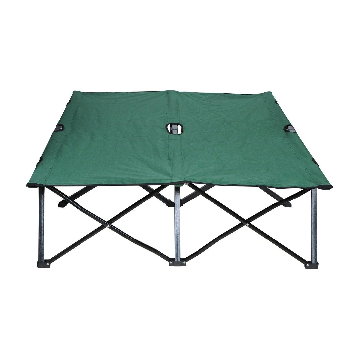 Outsunny Foldable Camping Cot (Green) - ALL4U RETAILER LTD