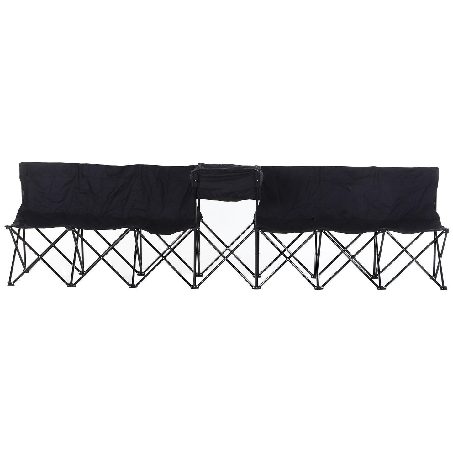 Outsunny Folding 6-Seater Camping Bench & Cooler Bag - ALL4U RETAILER LTD