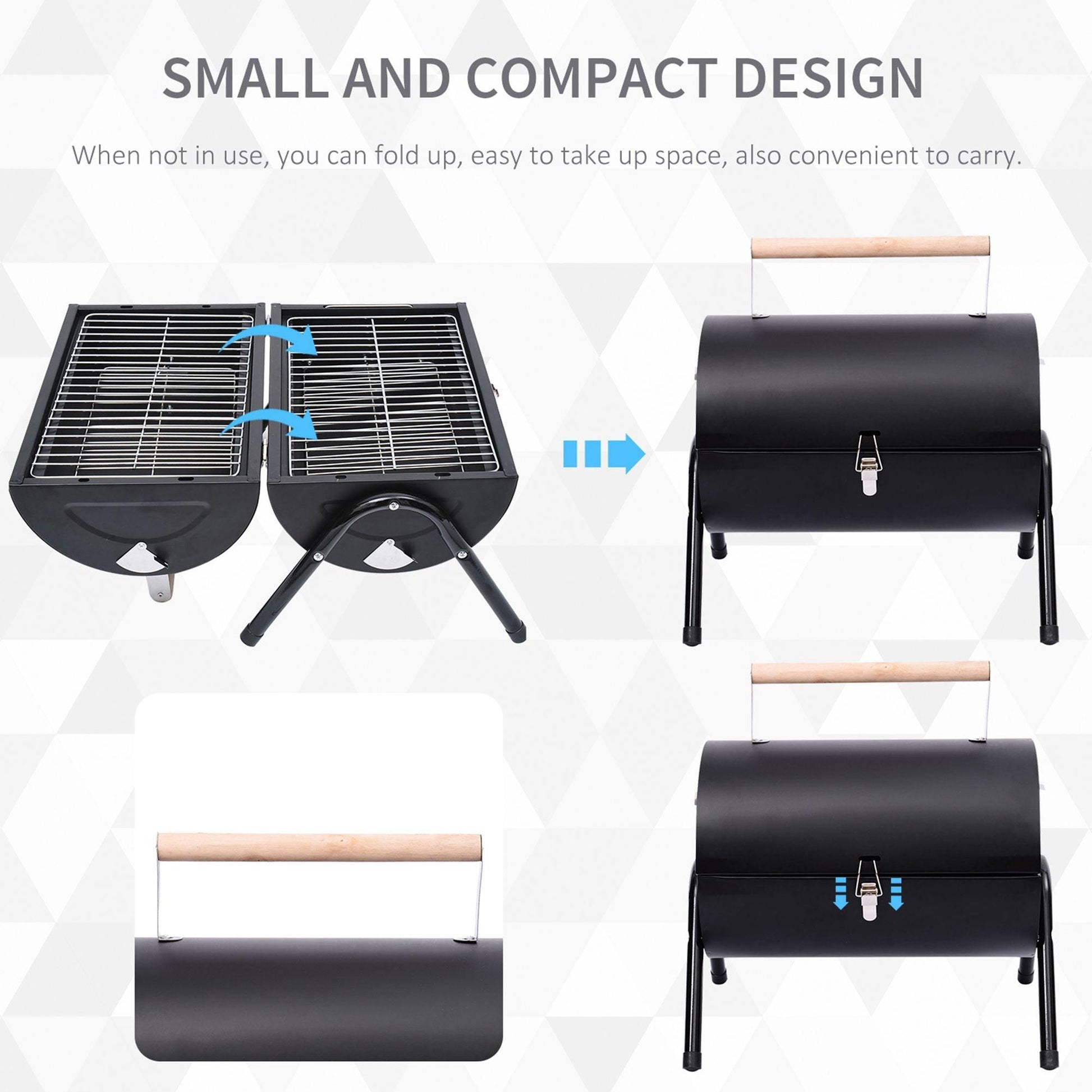 Outsunny Folding Charcoal BBQ Grill - ALL4U RETAILER LTD