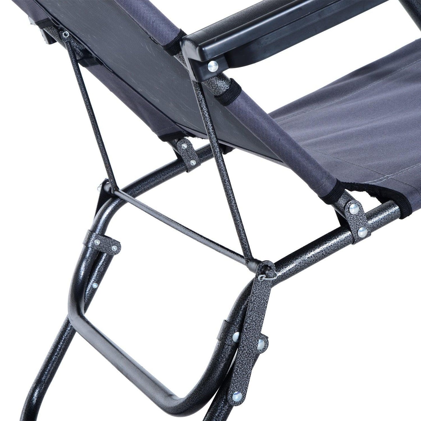 Outsunny Folding Reclining Chair: Camping Lounger - ALL4U RETAILER LTD