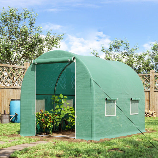 Outsunny Garden Greenhouse, 3x2m-Green - ALL4U RETAILER LTD